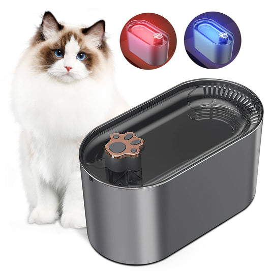 Dispenser Automatico di Acqua per Cani e Gatti - Ultrasilenzioso con LED